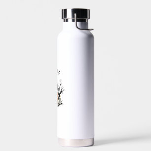 Lustiger Rabe, F-Caw-F, Totenkopfrabe, gothischer Trinkflasche