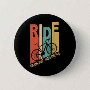 Lustiger Radfahrer Fahrrad-Geschenk Umweltschutz Button