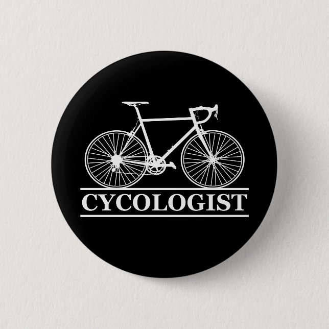 Lustiger Radfahrer für Radfahrer und Biker Button (Vorderseite)