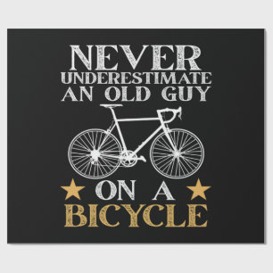 Lustiger Radfahrer Humor Geschenkpapier