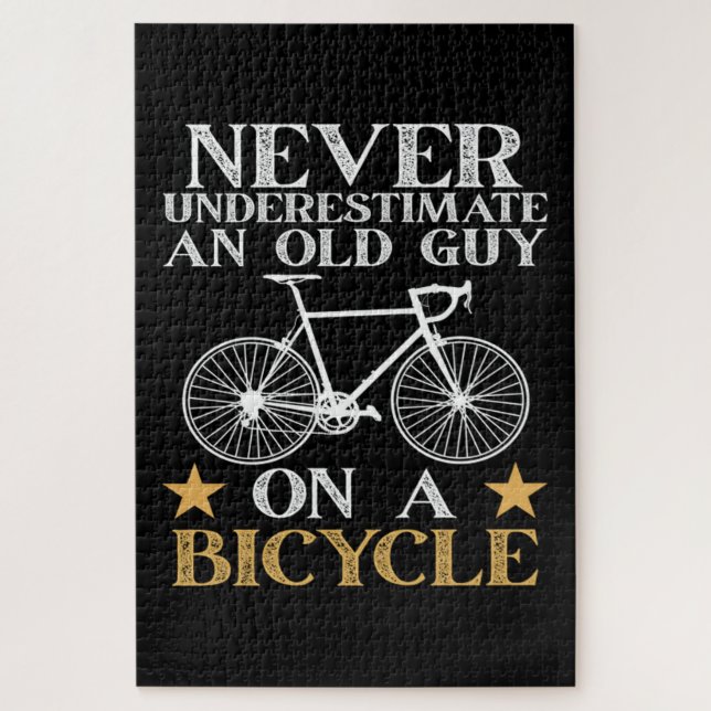 Lustiger Radfahrer Humor Puzzle (Vertikal)
