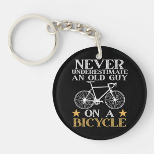 Lustiger Radfahrer Humor Schlüsselanhänger