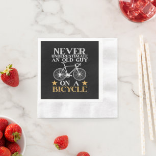 Lustiger Radfahrer Humor Serviette