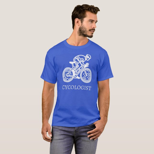 Lustiger Radfahrer-T - Shirt (Vorne ganz)