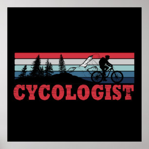 Lustiger Radfahrerruhestand - Cycologist Poster