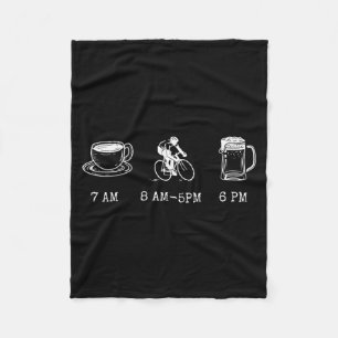 Lustiger Radfahrhumor Zitat Kaffee Fahrt Bier Radf Fleecedecke