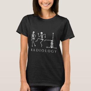 Lustiger Radiologie-Skelett-Tanz-Röntgenassistent T-Shirt