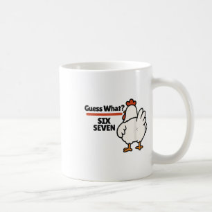 Lustiger Rate mal was Huhn 67 Sechs Sieben Meme  Kaffeetasse