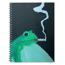 Lustiger rauchender Frosch | Skurriles Meme-Tier