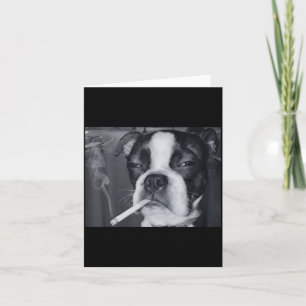 Lustiger rauchender Hund Meme Zigarette Gen Z Meme Karte