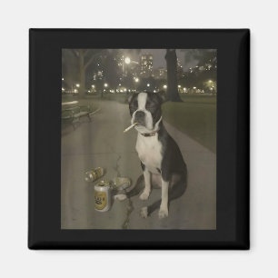 Lustiger rauchender Hund Meme Zigarette Gen Z Meme Magnet