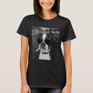 Lustiger rauchender Hund Meme Zigarette Gen Z Meme T-Shirt