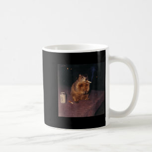 Lustiger rauchender Waldmurmeltier-Zigarette Gen Z Kaffeetasse