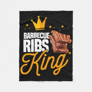Lustiger Rbecue-Rippen-König-Bbq-Fleischsaison-Pas Fleecedecke