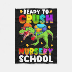Lustiger Ready To Crush Kindergarten T Rex Erster  Fleecedecke