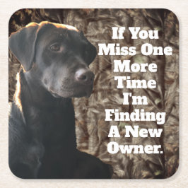 Lustiger Rechteckiger Pappuntersetzer