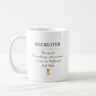 Lustiger Recruiter total großartig Kaffeetasse