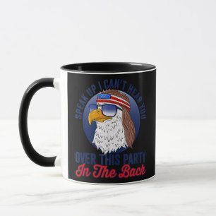 Lustiger Redneck 4. Juli Amerikanische Flagge USA Tasse