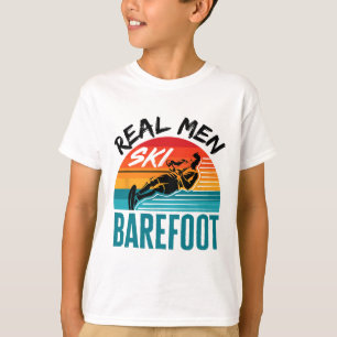 Lustiger Refoot Wasserskiläufer Echte Männer Ski R T-Shirt