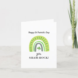 lustiger Regenbogen, Rock St Patricks Day Feiertagskarte
