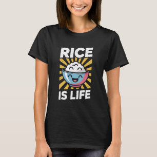 Lustiger Reis ist Leben Filipino Food Lover Humor T-Shirt
