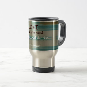 Lustiger Reise-Mug für das Praxisteam der Zahnarzt Reisebecher