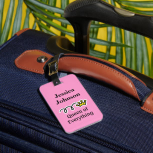 Lustiger Reisekofferanhänger Königin von allem Gepäckanhänger