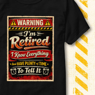 Lustiger Rentenwarnungswitz Vintage Ich bin im Ruh T-Shirt