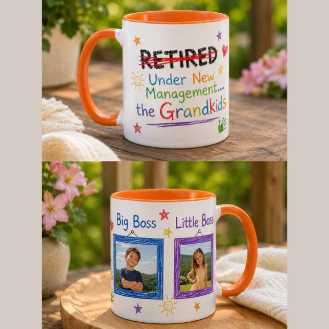 Lustiger Rentner-Becher mit Enkelkindern (Anpassba Tasse (Von Creator hochgeladen)