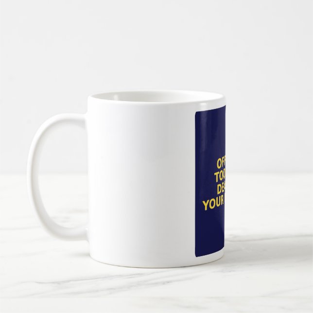 Lustiger Rentner-Becher - Zu alt, um mich mit dir  Kaffeetasse (Links)