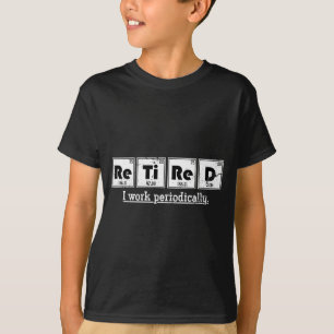 Lustiger Rentner-Chemiker-Geschenk Periodensystem T-Shirt
