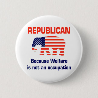 Lustiger Republikaner - Wohlfahrt Button