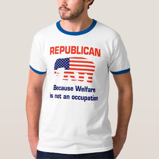 Lustiger Republikaner - Wohlfahrts-Shirt T-Shirt (Vorderseite)