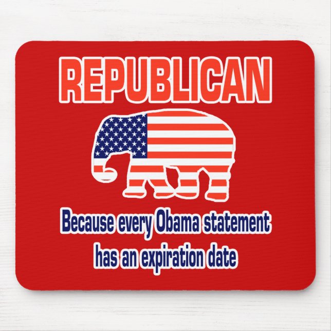Lustiger republikanischer Obama Mousepad (Vorne)