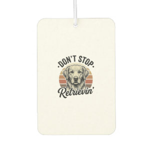 Lustiger Retriever Hund Vintage Gravur Grafik T-Sh Autolufterfrischer