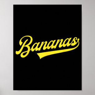Lustiger Retro-Bananen-Witz Bananen Klick Männer F Poster
