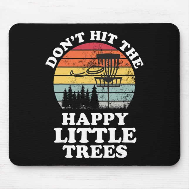 Lustiger Retro-Disc-Golf-Golfer Frisbee-Liebhaber Mousepad (Vorne)
