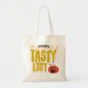 Lustiger Retro-Distressed-Tasty-Loot Tragetasche