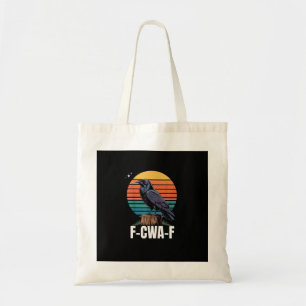 Lustiger Retro-F-Kaw-F-Vogel Krähe Krähe Vogel Tragetasche