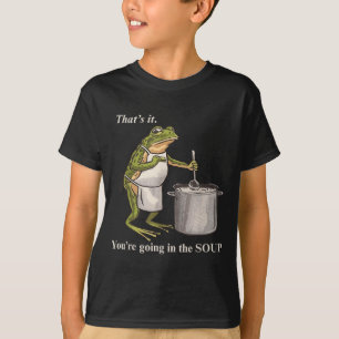 Lustiger Retro-Frosch Das wars Du kommst in die So T-Shirt