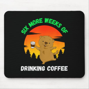 Lustiger Retro-Grundsatztag 2022 Meme, Kaffee trin Mousepad