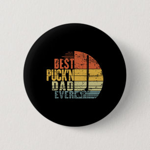 Lustiger Retro-Hockey-Vater - Bester Puck'n Dad Ev Button