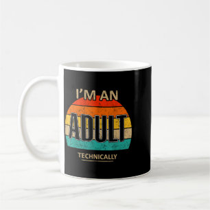 Lustiger Retro-Humor Ein Erwachsener Technisch Sar Kaffeetasse