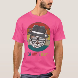 Lustiger Retro-Katzenliebhaber 90er Jahre Vintage- T-Shirt