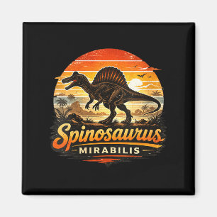 Lustiger Retro-Spinosaurus-Dinosaurier für Frauen Magnet