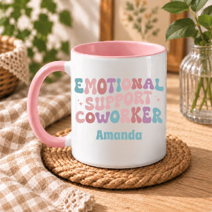 Lustiger Retro Vintage Emotionaler Unterstützer Ko Tasse