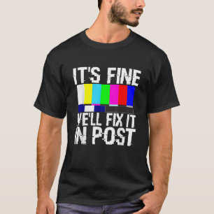 Lustiger Retro Vintage Filmemacher Repariere es in T-Shirt