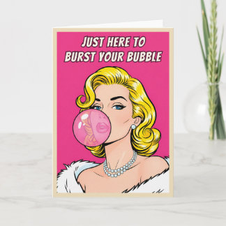 Lustiger Retro Vintage Frenemy Humor Pop Art  Karte