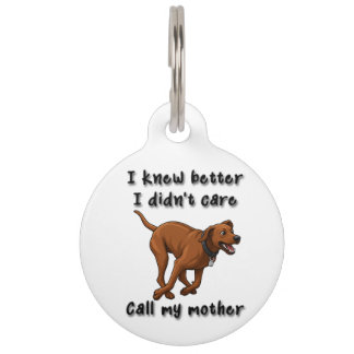 Lustiger Rhodesian Ridgeback-Hundeanhänger – Es wa Haustiermarke