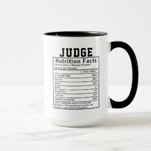 Lustiger Richter Ernährungsfakten Magistrat Gesche Tasse